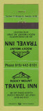 Matchbook Cover - Rocky Mount Travel Inn NC