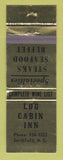 Matchbook Cover - Log Cabin Inn Smithfield NC WEAR
