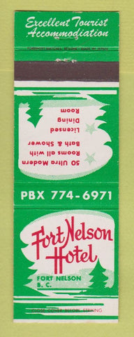 Matchbook Cover - Fort Nelson Hotel Fort Nelson BC
