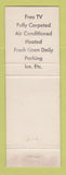 Matchbook Cover - Gulf Winds Court Motel Clearwater FL