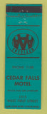 Matchbook Cover - Cedar Falls Motel NO TOWN