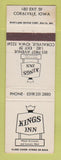 Matchbook Cover - Kings Inn Coralville IA