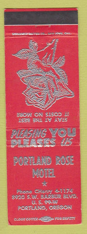 Matchbook Cover - Portland Rose Motel Portland OR