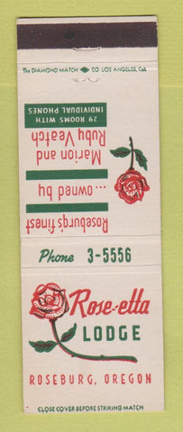 Matchbook Cover - Rose Etta Lodge Roseburg OR