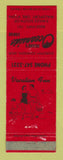 Matchbook Cover - Deane's Oceanside Lodge Waldport OR girlie RED WEAR