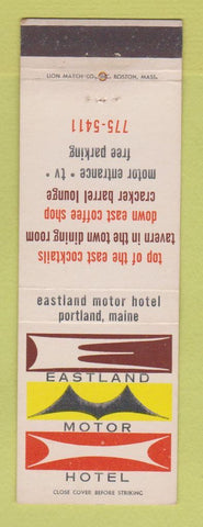 Matchbook Cover - Eastland Motor Hotel Portland ME