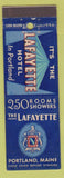 Matchbook Cover - Lafayette Hotel Portland ME