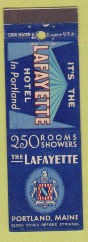 Matchbook Cover - Lafayette Hotel Portland ME