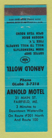 Matchbook Cover - Arnold Motel Fairfield ME