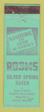 Matchbook Cover - Silver Spring Haven Saco ME GREEN