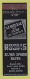 Matchbook Cover - Silver Spring Haven Saco ME BLACK