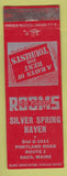 Matchbook Cover - Silver Spring Haven Saco ME RED