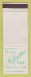 Matchbook Cover - Northeastland Hotel Presque Isle ME