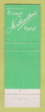 Matchbook Cover - Northeastland Hotel Presque Isle ME