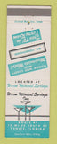 Matchbook Cover - Warm Mineral Springs Inn FL