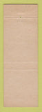 Matchbook Cover - Warm Mineral Springs Inn FL