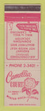 Matchbook Cover - Camellia Court Winter Haven FL