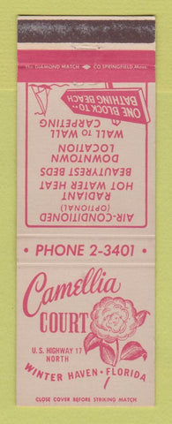 Matchbook Cover - Camellia Court Winter Haven FL