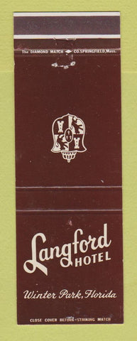 Matchbook Cover - Langford Hotel Winter Park FL