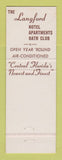 Matchbook Cover - Langford Hotel Winter Park FL