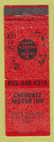 Matchbook Cover - Cherokee Motor Inn Myrtle Beach SC