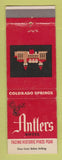 Matchbook Cover - Antlers Hotel Colorado Springs