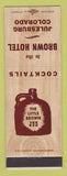 Matchbook Cover - Brown Hotel Julesburg Colorado