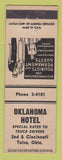 Matchbook Cover - Oklahoma Hotel Tulsa OK
