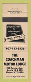 Matchbook Cover - Coachman Motor Lodge Elmira NY