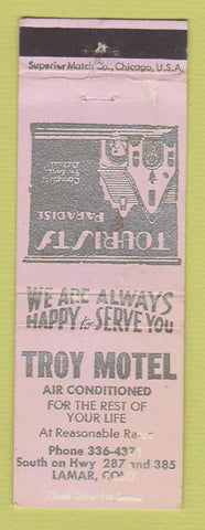 Matchbook Cover - Roy Motel Lamar Colorado WORN