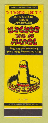 Matchbook Cover - South of the Border Restaurant Motel Dillon SC