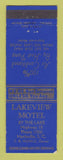 Matchbook Cover - Lakeview Motel Hartsville SC WORN