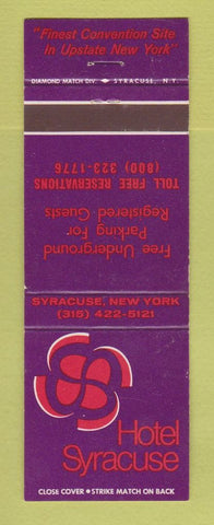 Matchbook Cover - Hotel Syracuse NY