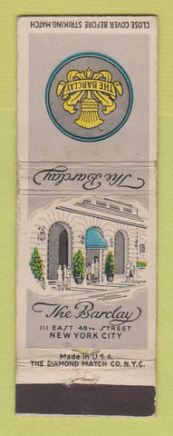 Matchbook Cover - The Barclay Hotel New York City WEAR