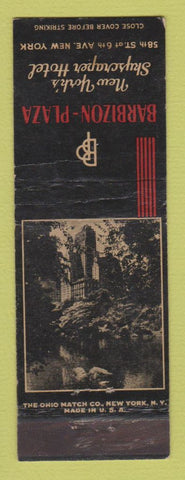 Matchbook Cover - Barbizon Plaza Hotel New York City