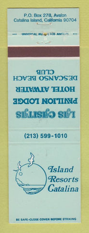 Matchbook Cover - Island Resorts Catlina Island CA