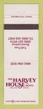 Matchbook Cover - Harvey House Hotel Dallas TX
