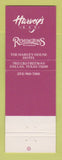 Matchbook Cover - Harvey House Hotel Dallas TX