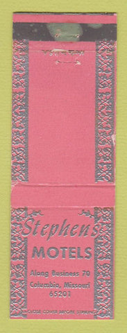 Matchbook Cover - Stephens Motel Columbia MO WEAR PINK