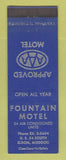 Matchbook Cover - Fountain Motel Eldon MO WEAR