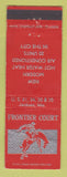 Matchbook Cover - Frontier Court Jackson MO motel