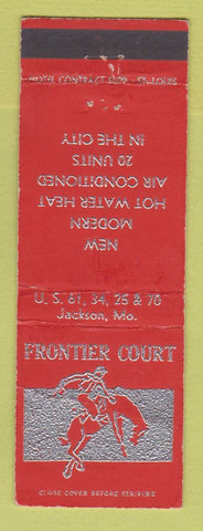 Matchbook Cover - Frontier Court Jackson MO motel