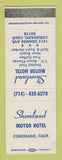 Matchbook Cover - Shoreland Motor Hotel Coronado CA