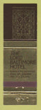 Matchbook Cover - Lord Baltimore Hotel Baltimore MD
