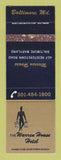 Matchbook Cover - Warren House Hotel Baltimore MD WEAR