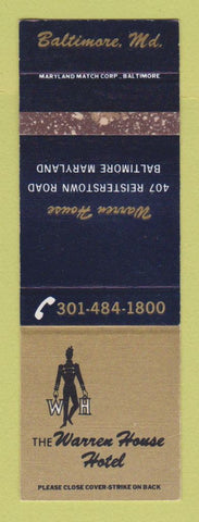 Matchbook Cover - Warren House Hotel Baltimore MD WEAR
