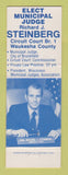 Matchbook Cover - Richard Steinberg Judge Election Waukesha County WI