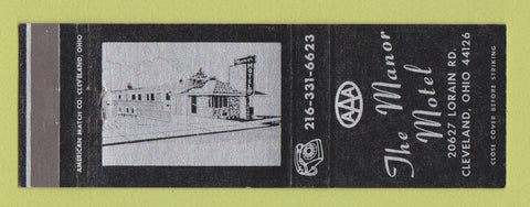 Matchbook Cover - Manor Motel Cleveland OH