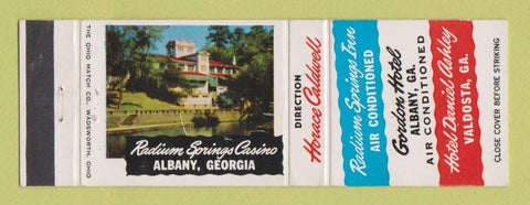 Matchbook Cover - Radium Srpings Inn Albany GA Valdosta