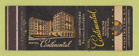 Matchbook Cover - Hotel Continental Washington DC
